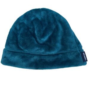 LANDS’END Unisex Fleece Plush Warm Beanie Green Hat